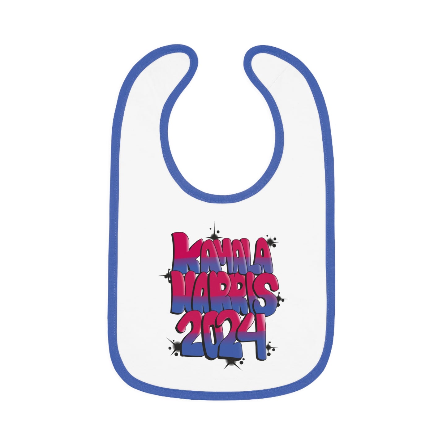 Kamala Harris 2024 Graffiti | Baby Contrast Trim Jersey Bib