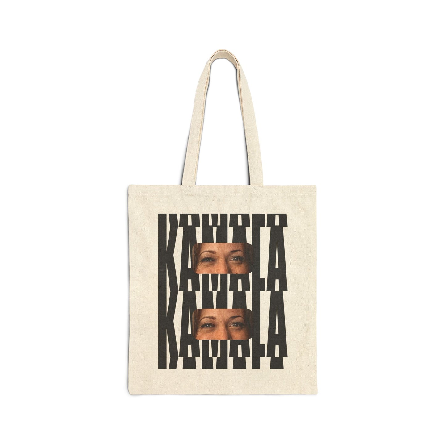 Kamala Eyes 8257 | Double Sided Cotton Canvas Tote Bag