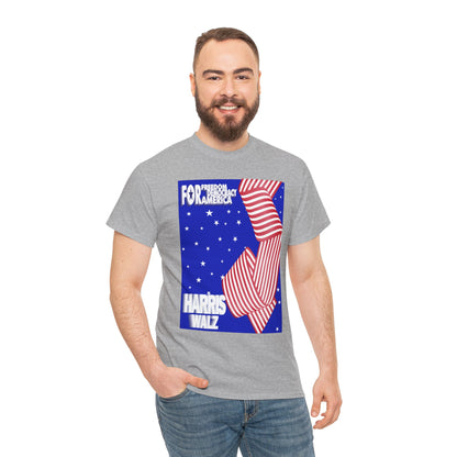 For Democracy Harris Walz | Unisex Heavy Cotton Tee