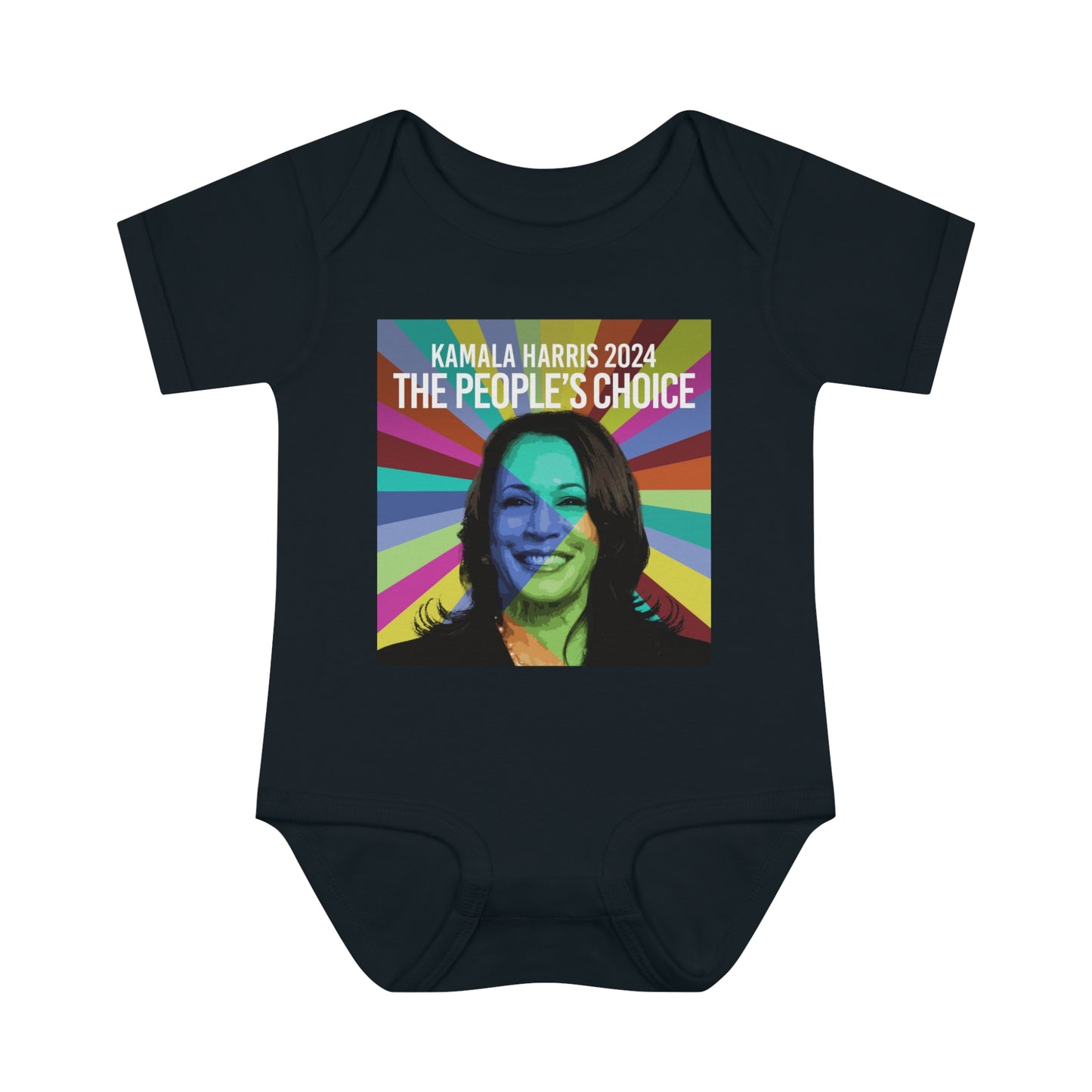 Rainbow Face Kamala The Peoples Choice | Infant Baby Rib Bodysuit