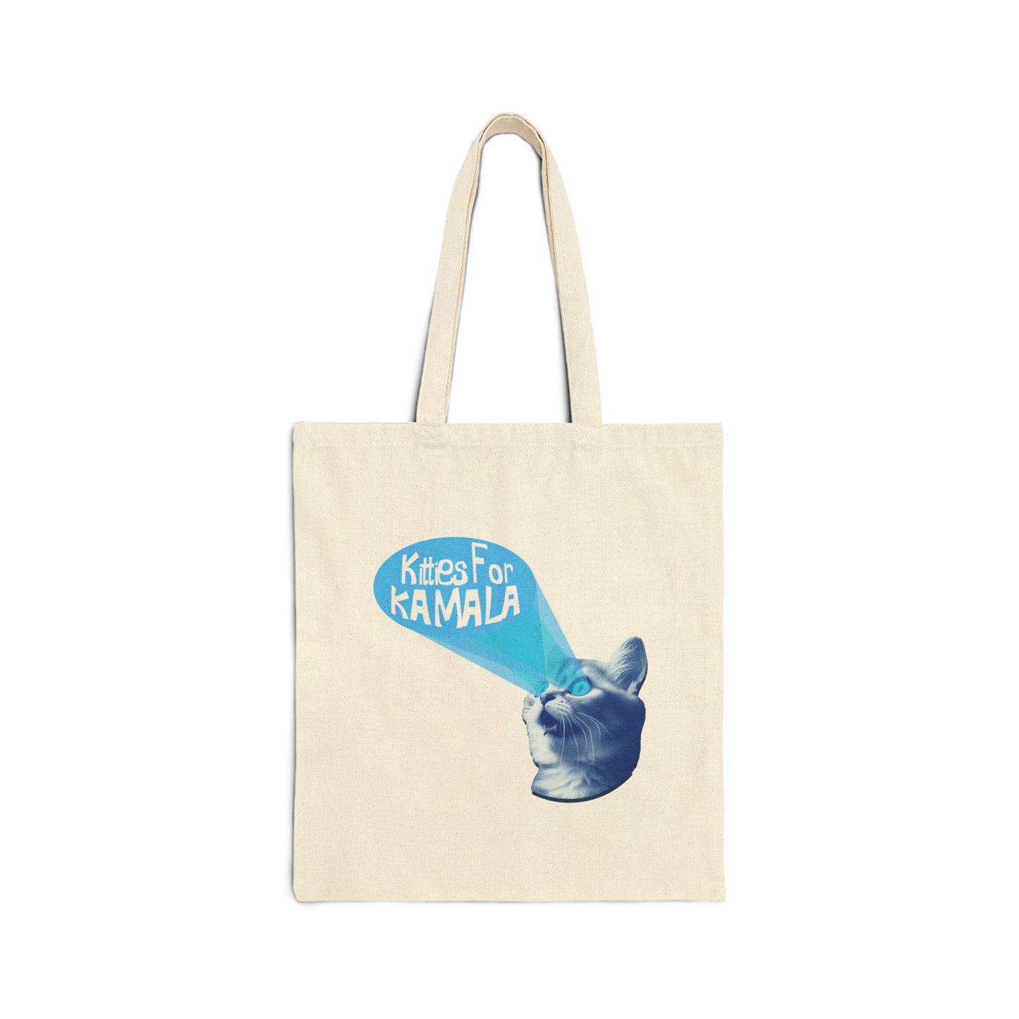 Kitties for kamala | Cotton Canvas Tote Bag