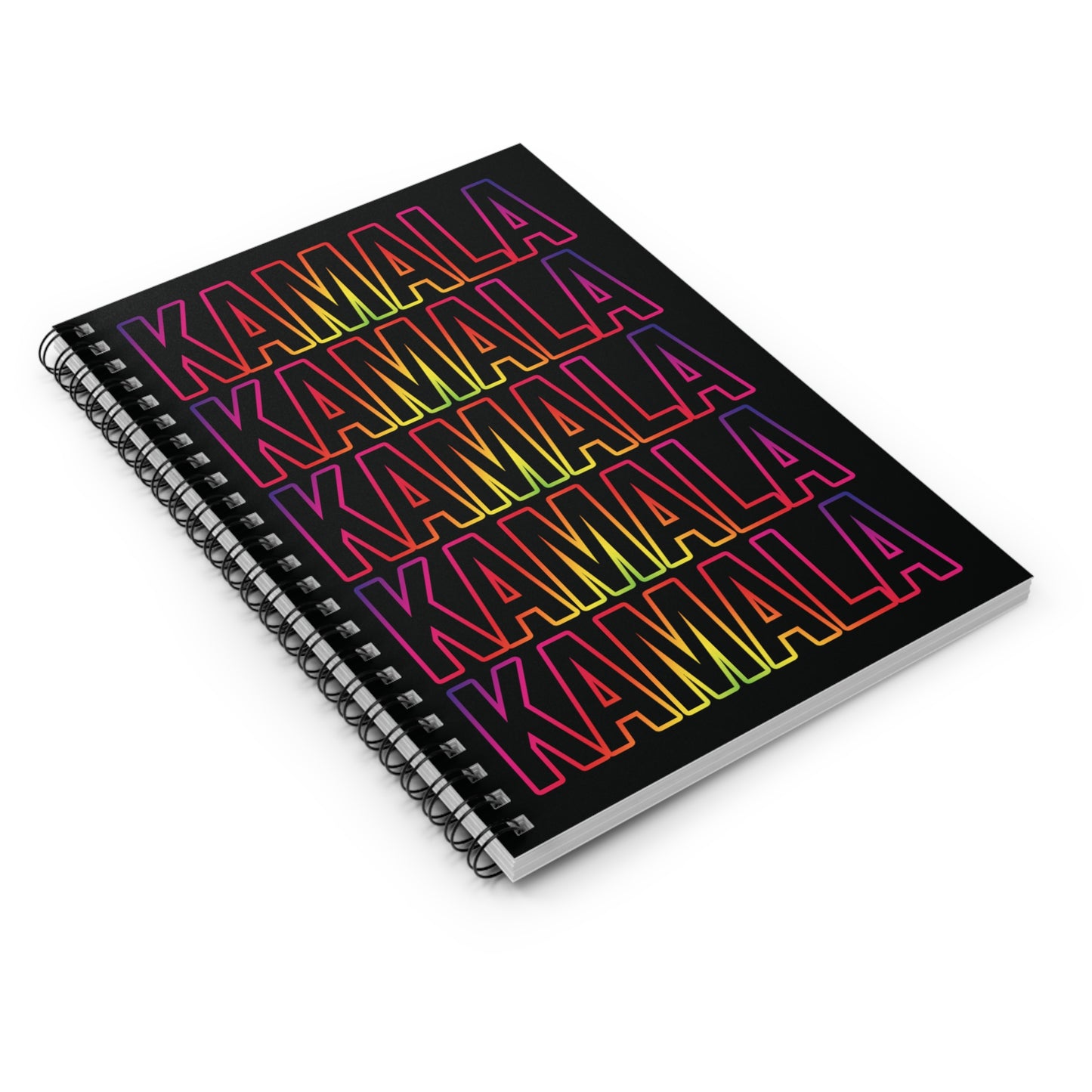 Kamala Rainbow | Spiral Notebook - Ruled Line