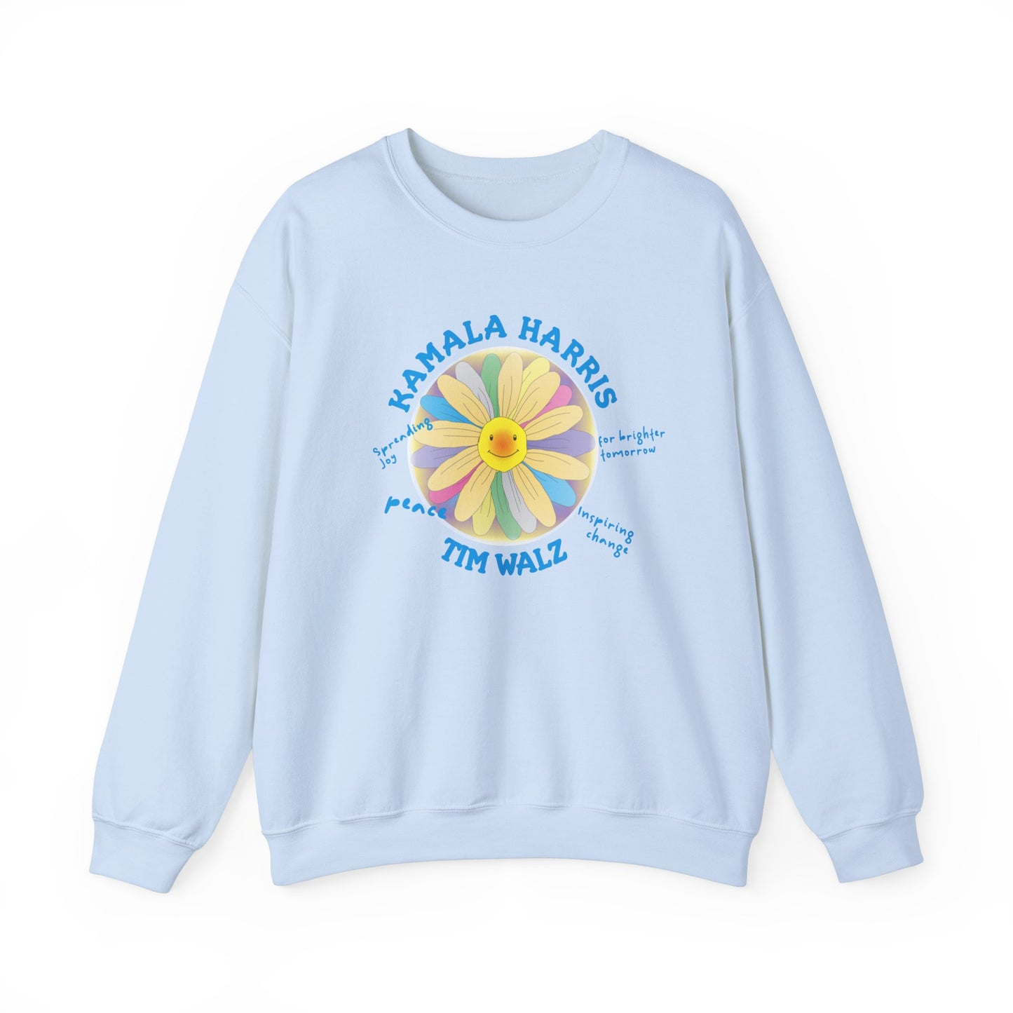 Harris Walz Spreading Joy | Unisex Heavy Blend™ Crewneck Sweatshirt