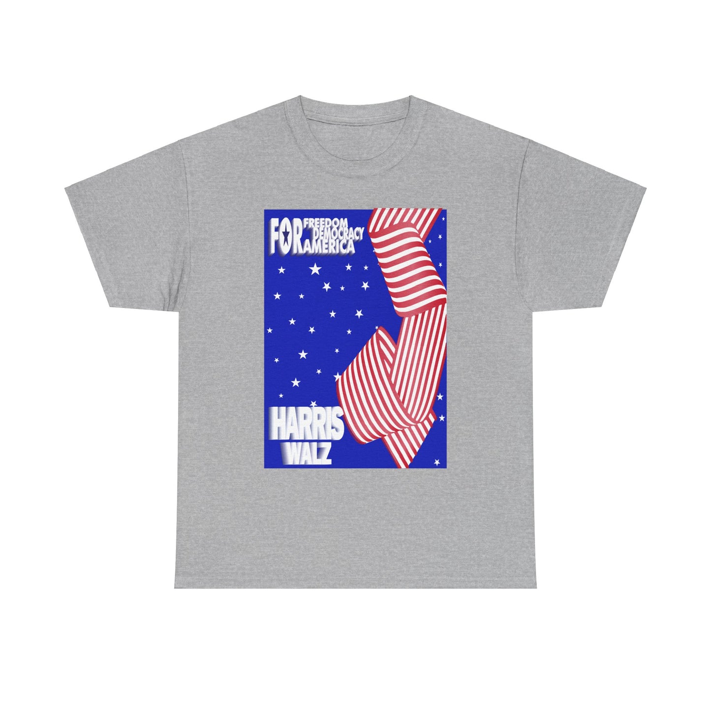 For Democracy Harris Walz | Unisex Heavy Cotton Tee