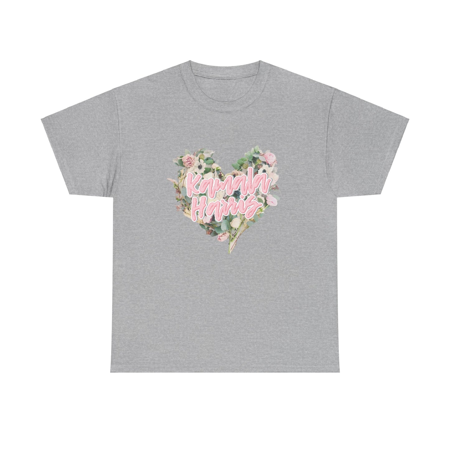 Kamala Harris Heart Flowers Arianators | Unisex Heavy Cotton Tee