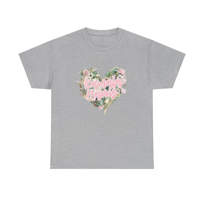 Kamala Harris Heart Flowers Arianators | Unisex Heavy Cotton Tee