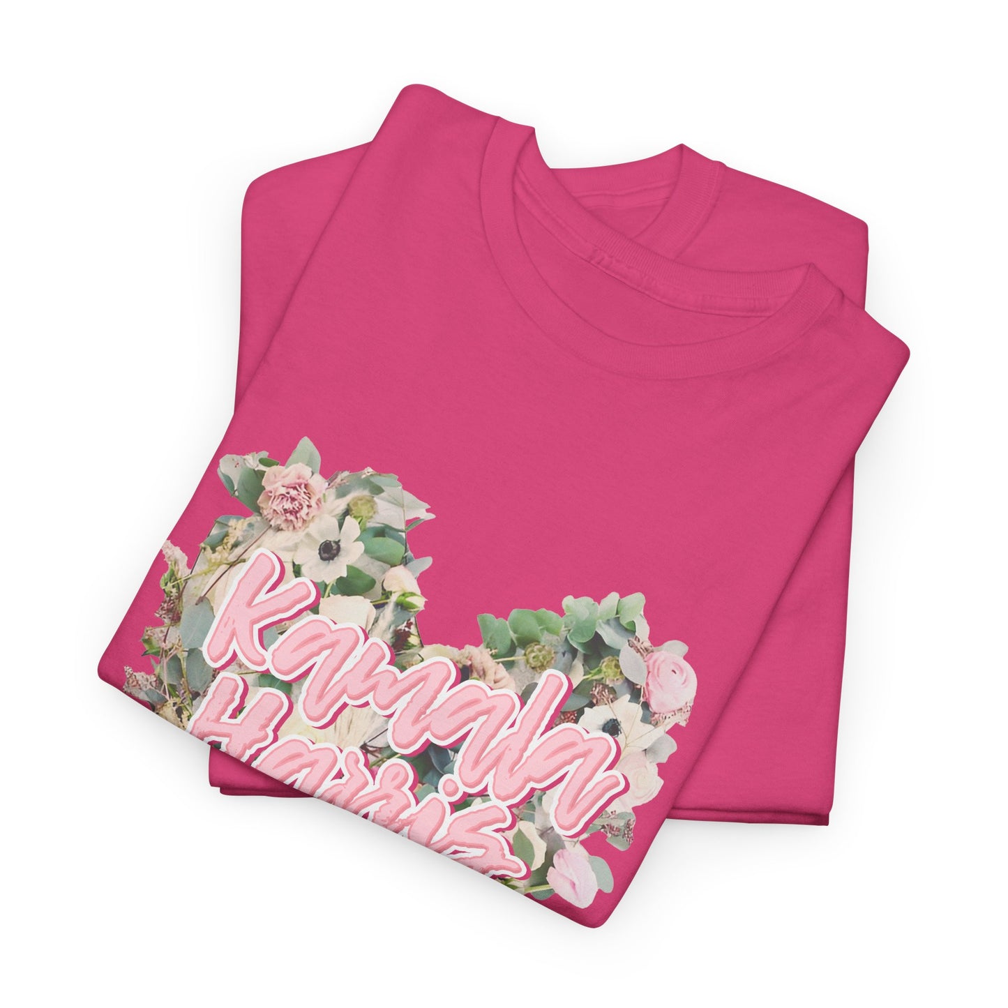 Kamala Harris Heart Flowers Arianators | Unisex Heavy Cotton Tee