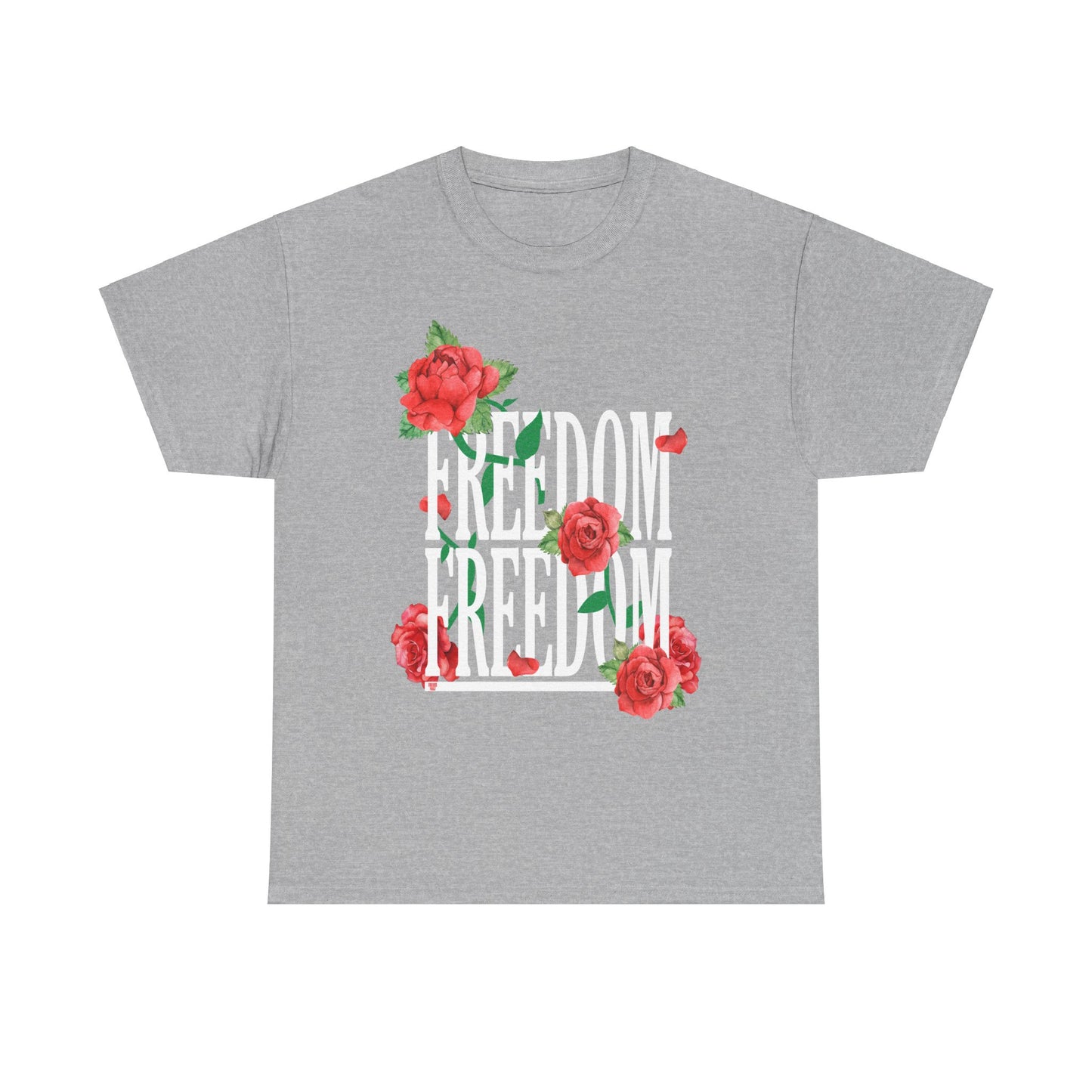 Freedom Red Rose | Unisex Heavy Cotton Tee