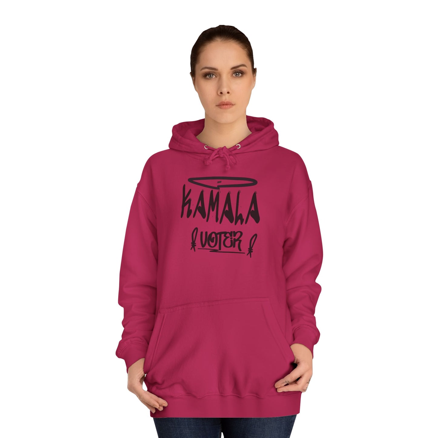 Hello My Name is Kamala Voter | Double Sided Unisex College Hoodie