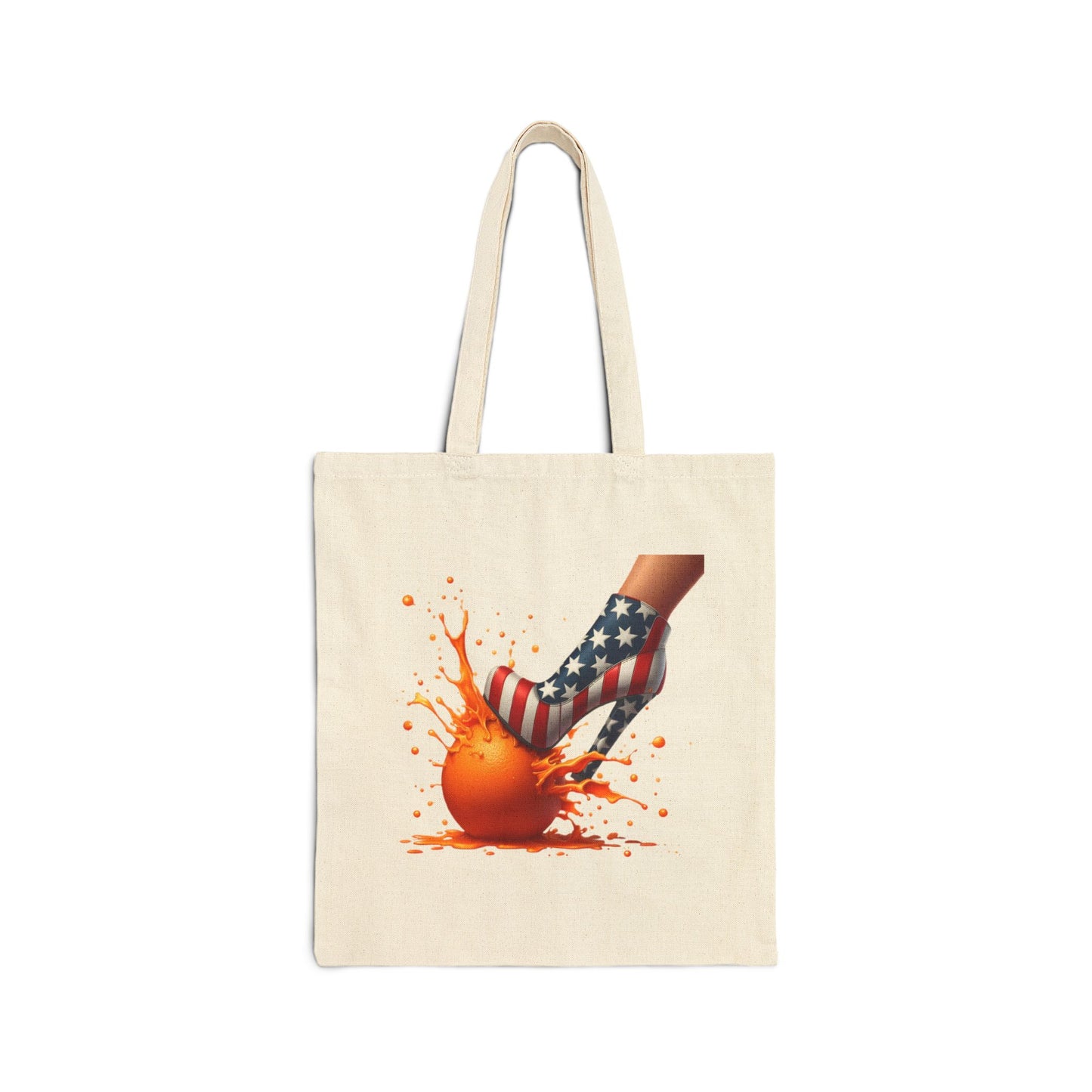 Orange n Heels | Cotton Canvas Tote Bag