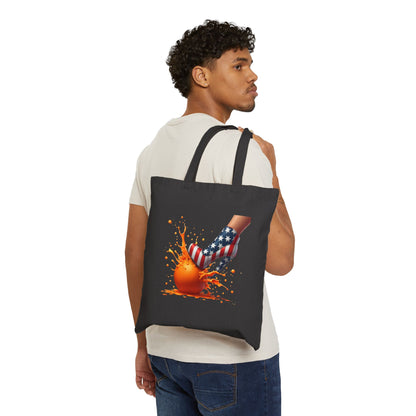 Orange n Heels | Cotton Canvas Tote Bag