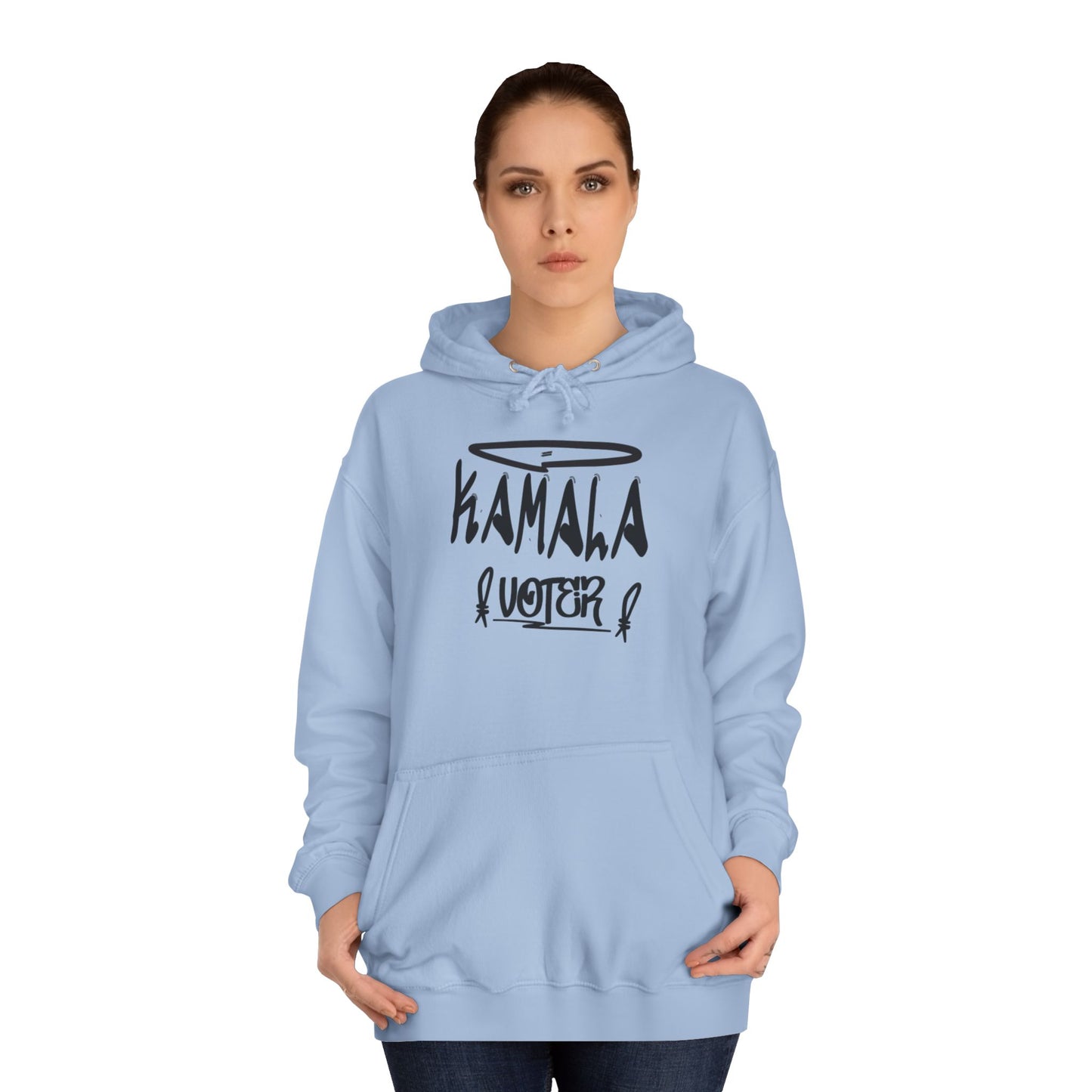 Hello My Name is Kamala Voter | Double Sided Unisex College Hoodie