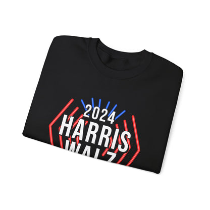 Kamala Harris & Tim Walz 2024 Neon | Unisex Heavy Blend™ Crewneck Sweatshirt