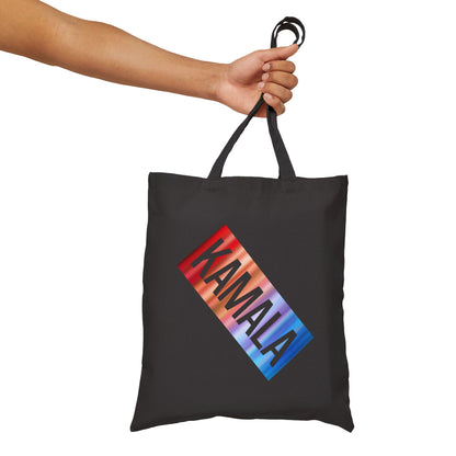 Kamala Neon 1 | Cotton Canvas Tote Bag