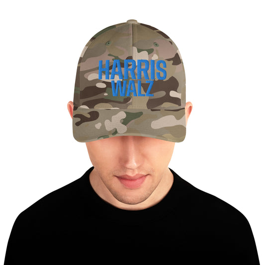 Kamala Harris Embroidery Camo | Structured Twill Cap